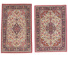 5 x 7 Ivory Vintage Persian Qum Rug 79312