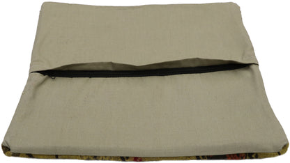 1 x 1 - Yellow Vintage Turkish Pillow Rug - 53635