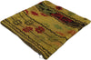 1 x 1 - Yellow Vintage Turkish Pillow Rug - 53635