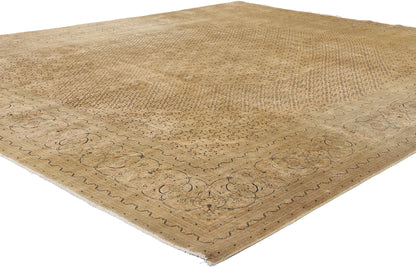 8 x 10 Vintage Persian Mahi Tabriz Rug 61379