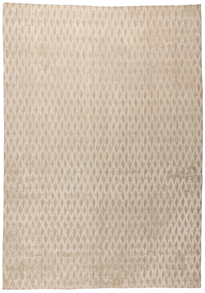 10 x 14 Neutral Vintage Modern Indian High-Low Rug 79320