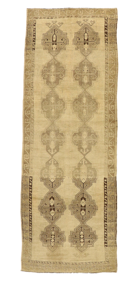 5 x 14 Vintage Turkish Oushak Rug 50743