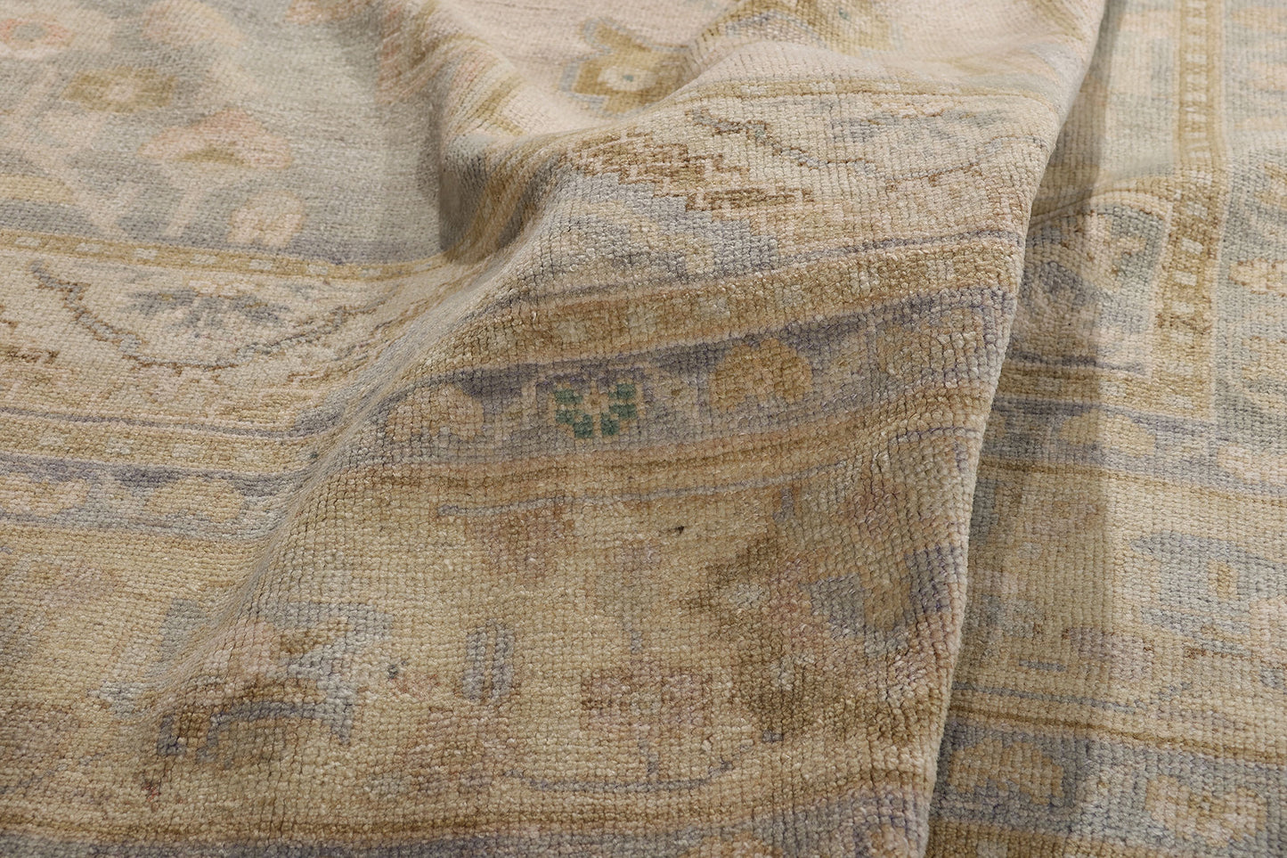7 x 10 Vintage Muted Turkish Oushak Rug 53997