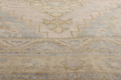 7 x 10 Vintage Muted Turkish Oushak Rug 53997