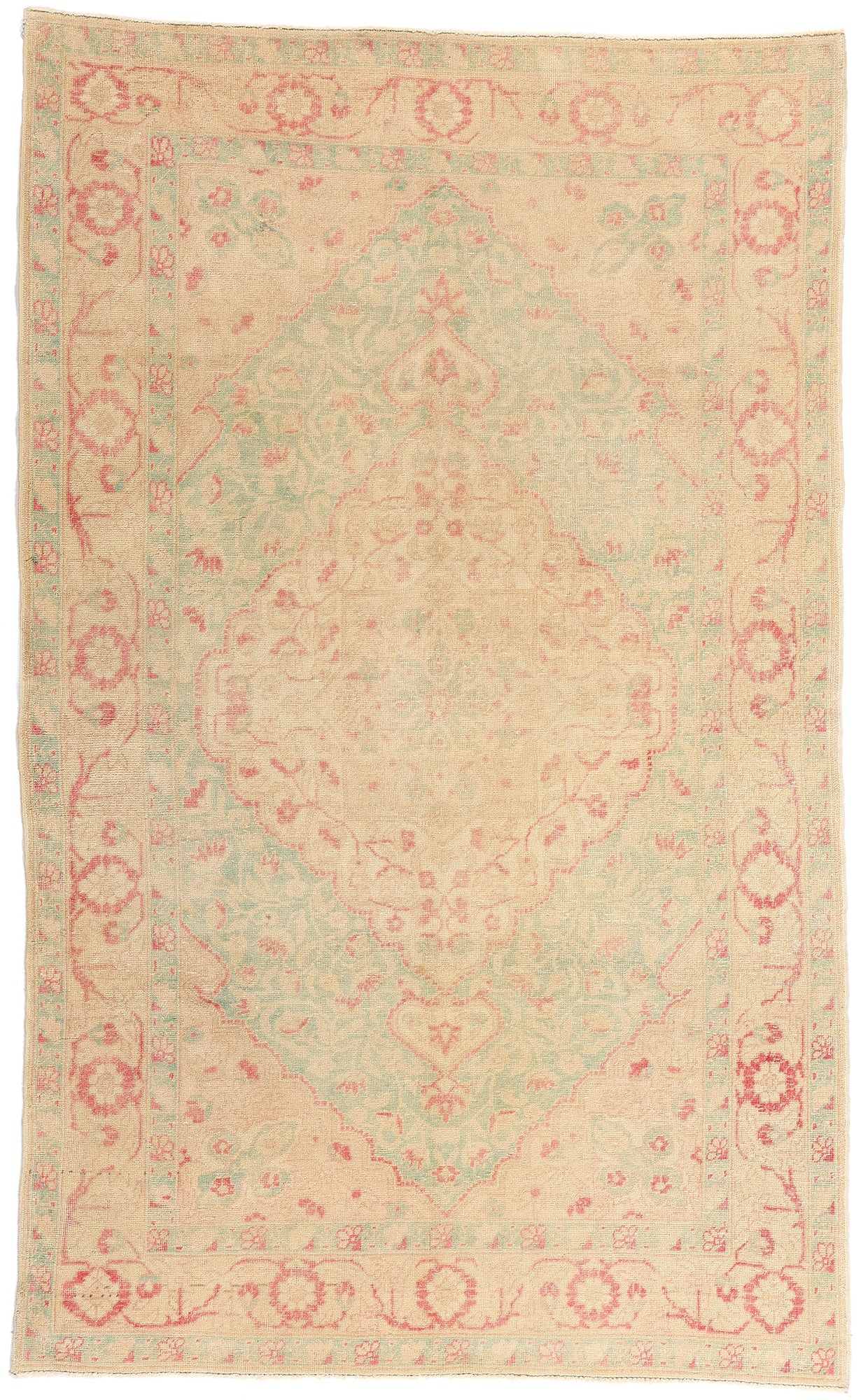 4 x 7 Vintage Muted Turkish Sivas Rug 53471