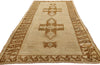 3 x 9 Earth-Tone Vintage Turkish Oushak Rug 50023