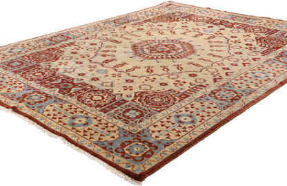 5 x 7 Vintage Turkish Oushak Rug 79260