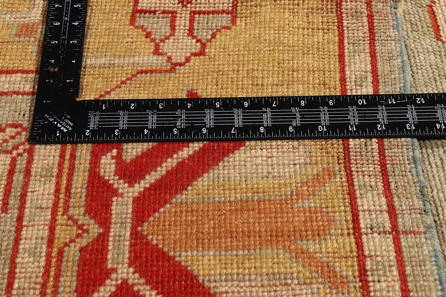 8 x 9 Earth-Tone Vintage Turkish Oushak Rug 79309