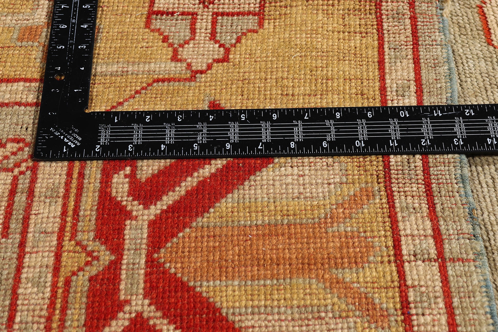 8 x 9 Earth-Tone Vintage Turkish Oushak Rug 79309
