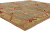 8 x 9 Earth-Tone Vintage Turkish Oushak Rug 79309