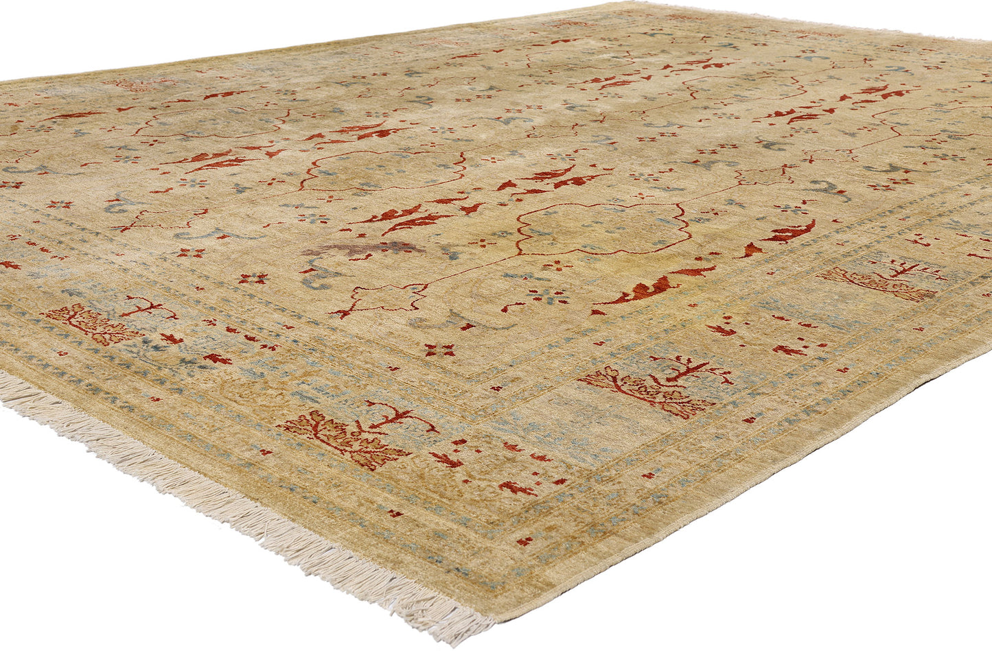 9 x 11 - Brown Vintage Pakistani Rug - 77171