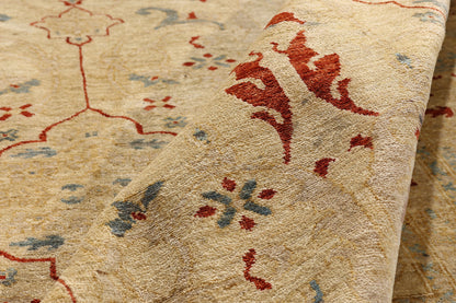 9 x 11 - Brown Vintage Pakistani Rug - 77171