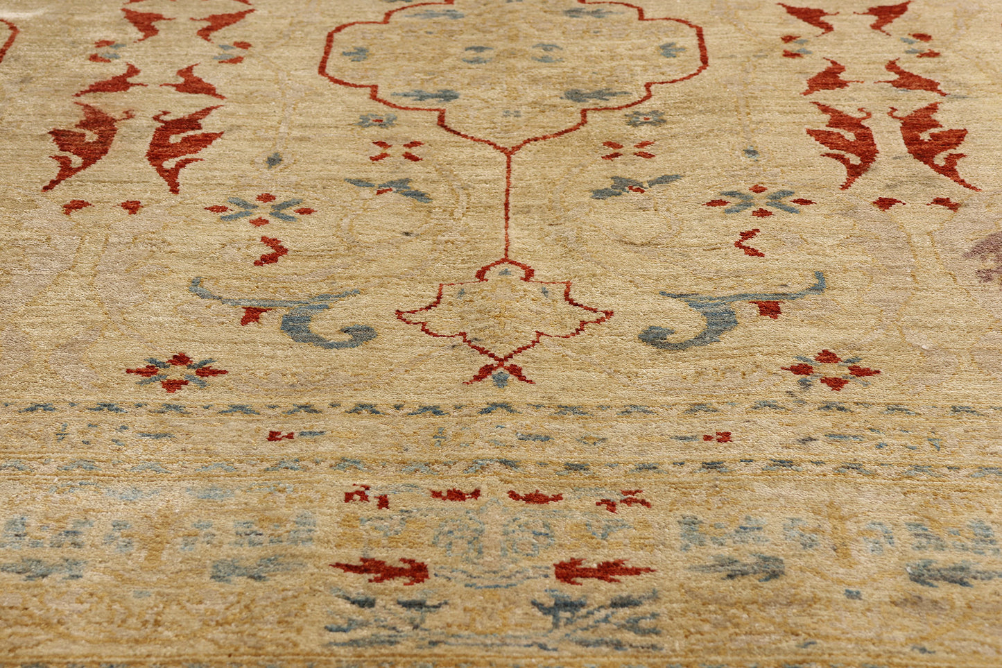 9 x 11 - Brown Vintage Pakistani Rug - 77171