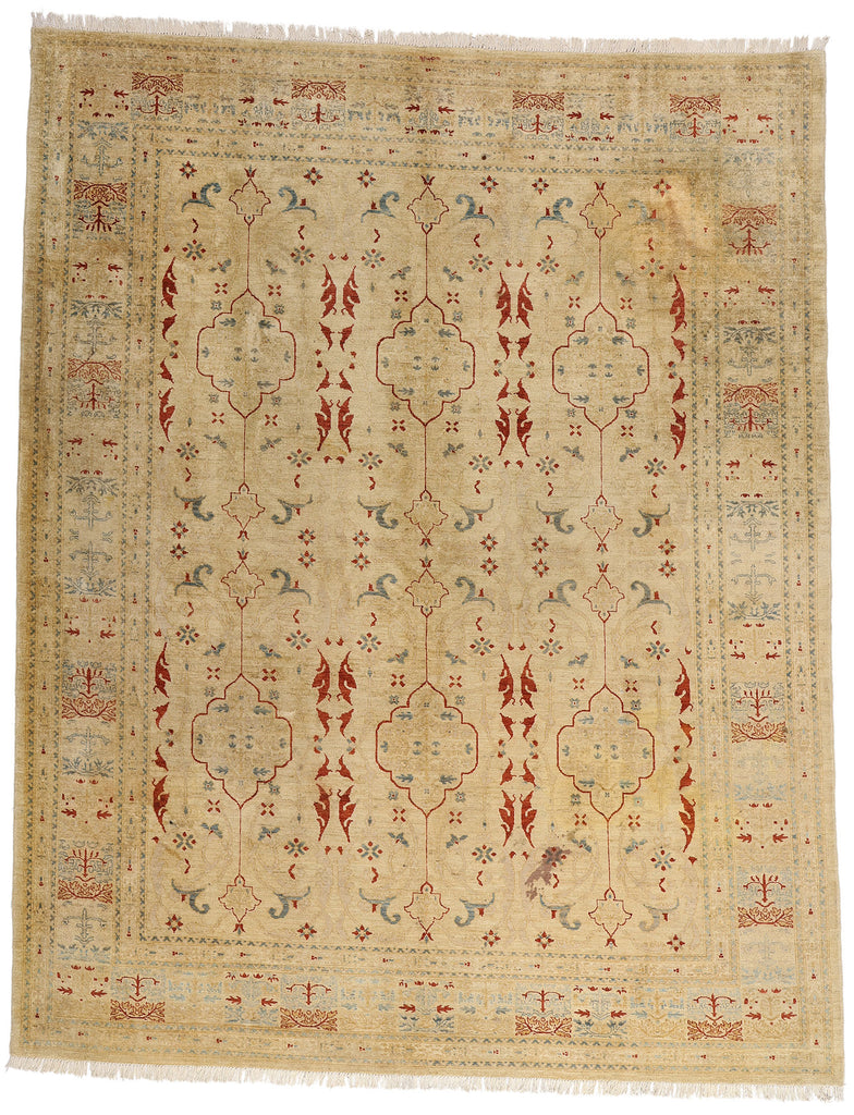 9 x 11 - Brown Vintage Pakistani Rug - 77171