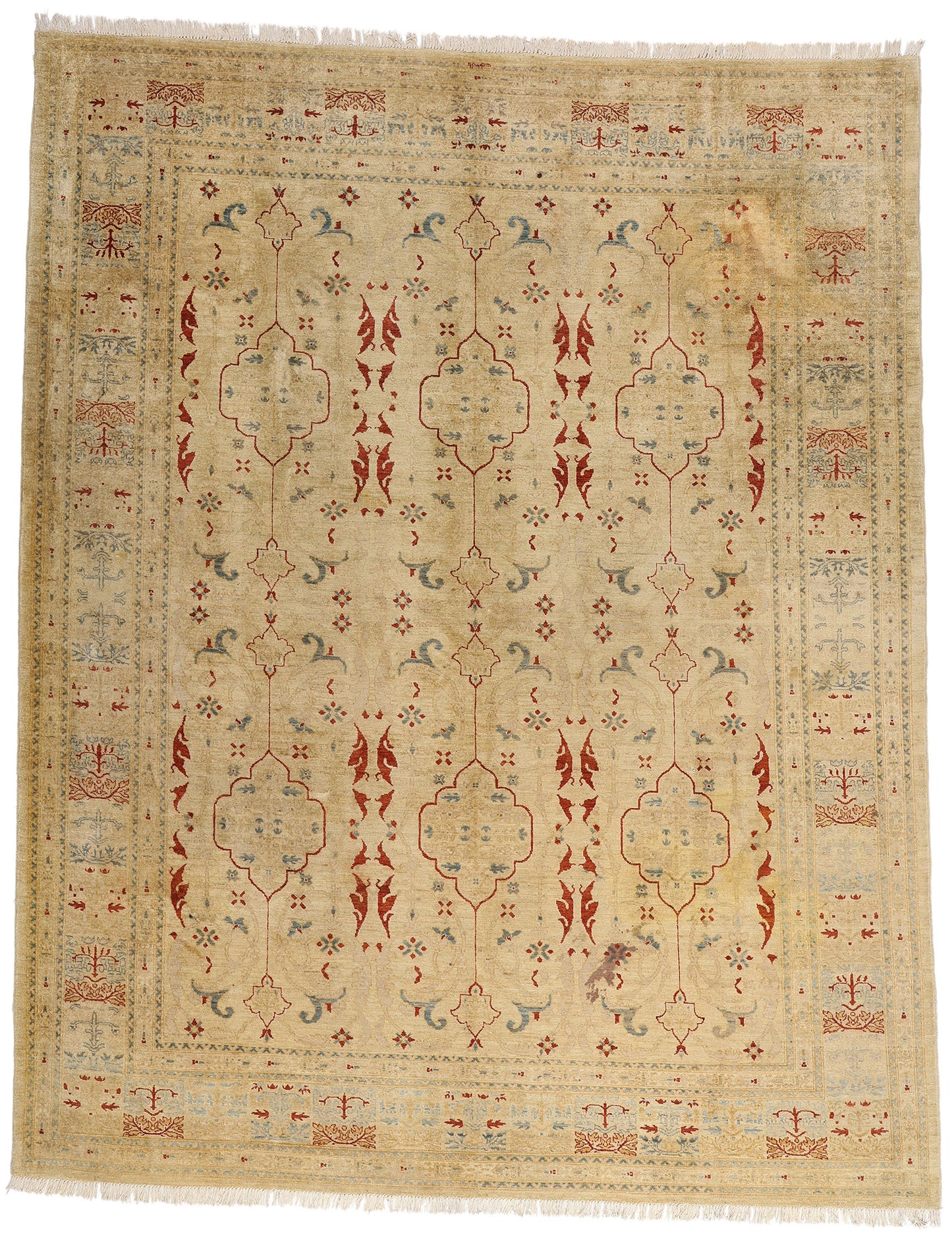9 x 11 - Brown Vintage Pakistani Rug - 77171
