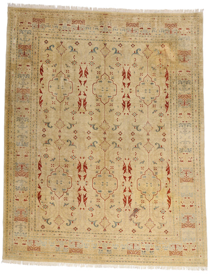 9 x 11 - Brown Vintage Pakistani Rug - 77171