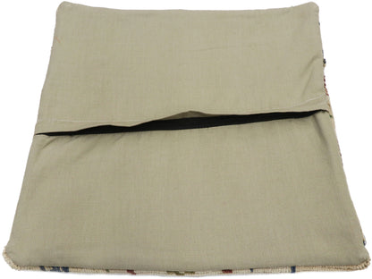1 x 1 - Beige Vintage Turkish Pillow Rug - 53632
