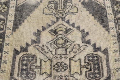 2 x 2 - Beige Vintage Turkish Pillow Rug - 53640