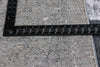 10 x 13 - Charcoal Dark Gray Vintage Persian Overdyed Rug - 80275