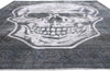 10 x 13 - Charcoal Dark Gray Vintage Persian Overdyed Rug - 80275