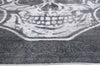 10 x 13 - Charcoal Dark Gray Vintage Persian Overdyed Rug - 80275