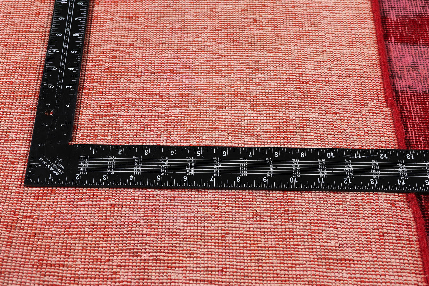 9 x 12 Red Vintage Overdyed Skull Rug 80458