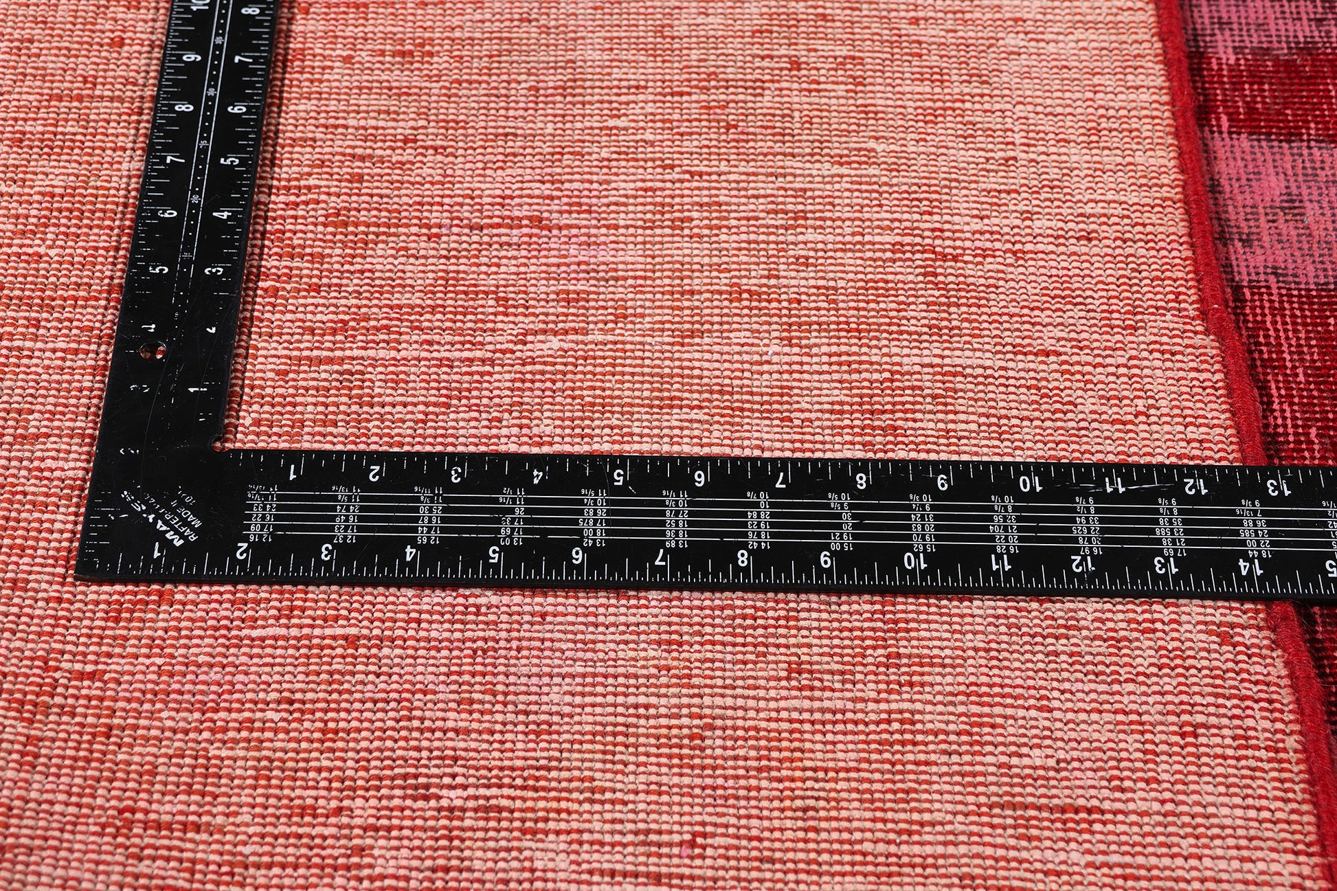 9 x 12 Red Vintage Overdyed Skull Rug 80458