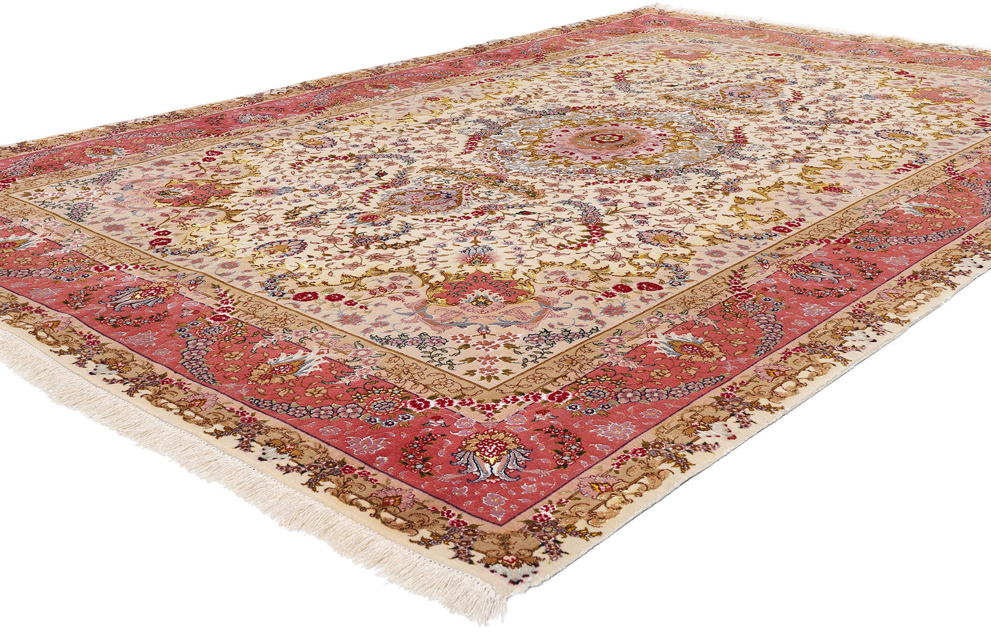 7 x 10 Vintage Persian Tabriz Rug 78912