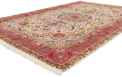7 x 10 Vintage Persian Tabriz Rug 78912