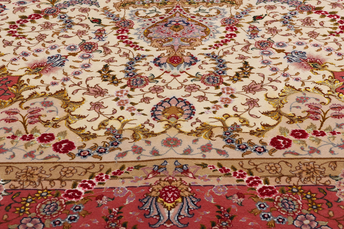 7 x 10 Vintage Persian Tabriz Rug 78912