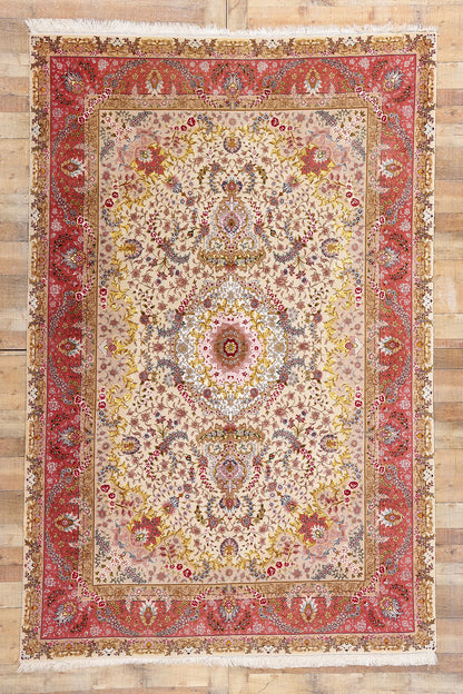 7 x 10 Vintage Persian Tabriz Rug 78912