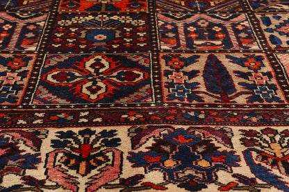 11 x 13 Vintage Persian Bakhtiari Rug 61416