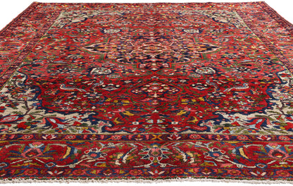 7 x 10 Red Vintage Persian Bakhtiari Rug 61503