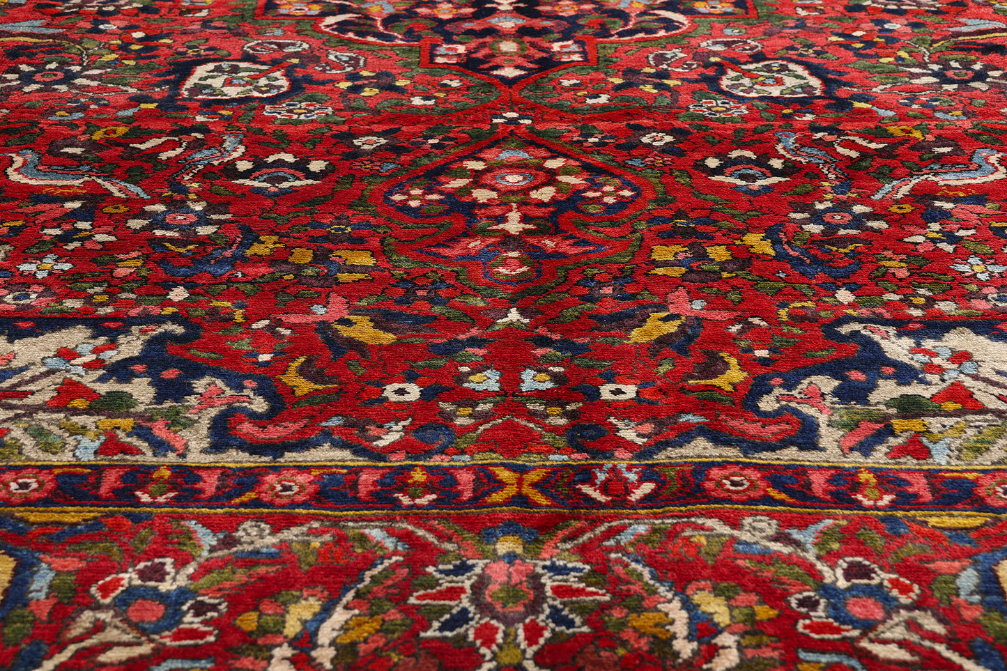 7 x 10 Red Vintage Persian Bakhtiari Rug 61503