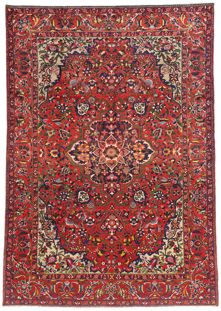 7 x 10 Red Vintage Persian Bakhtiari Rug 61503