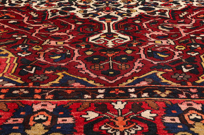 9 x 12 Red Vintage Persian Bakhtiari Rug 61544
