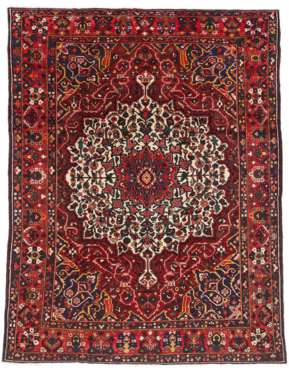9 x 12 Red Vintage Persian Bakhtiari Rug 61544