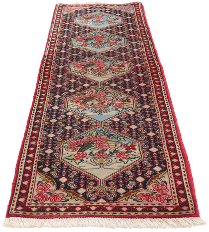 2 x 8 Vintage Persian Bijar Rug 78959