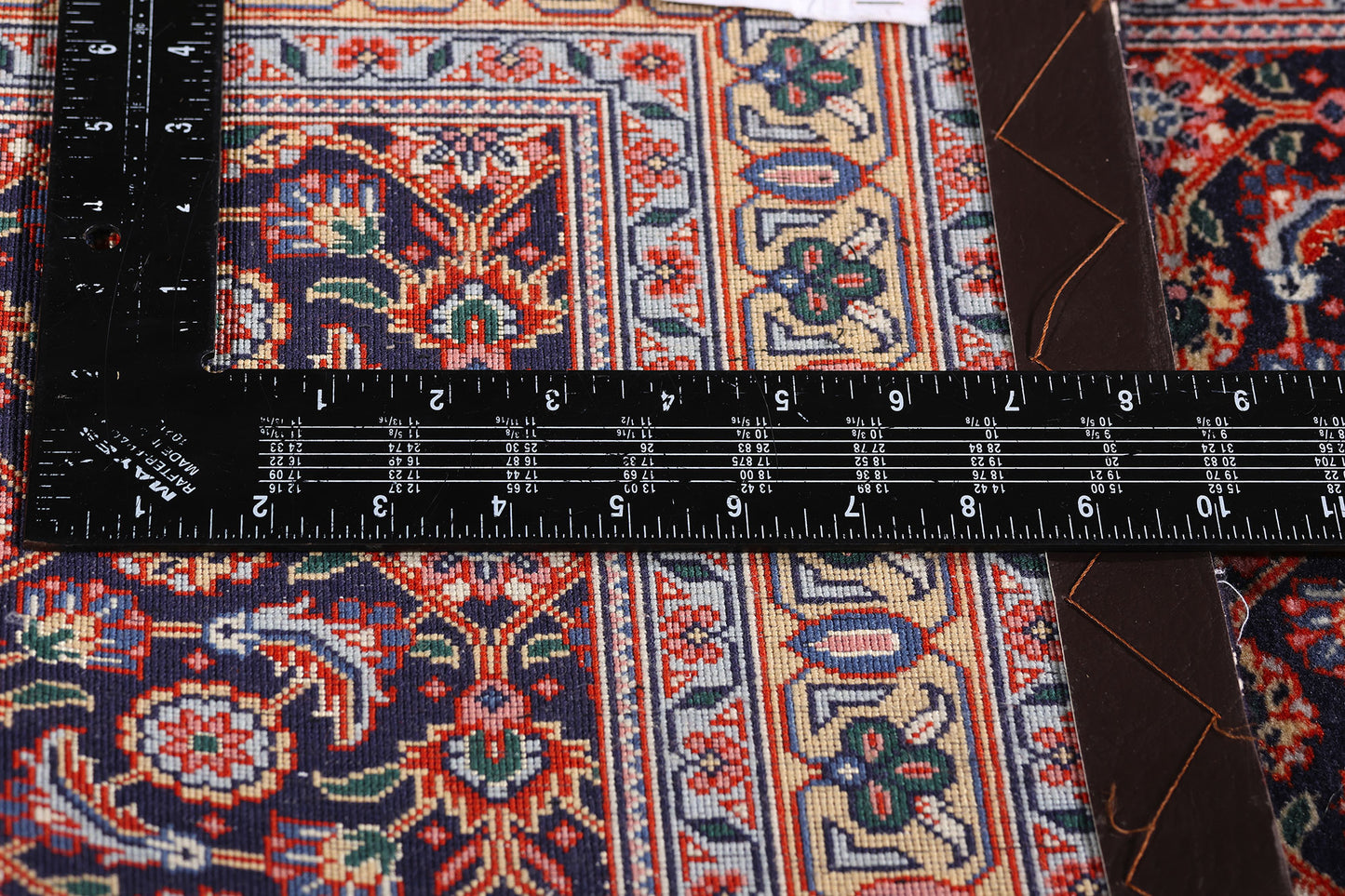 3 x 10 Navy Blue Vintage Persian Bijar Rug Runner 79316