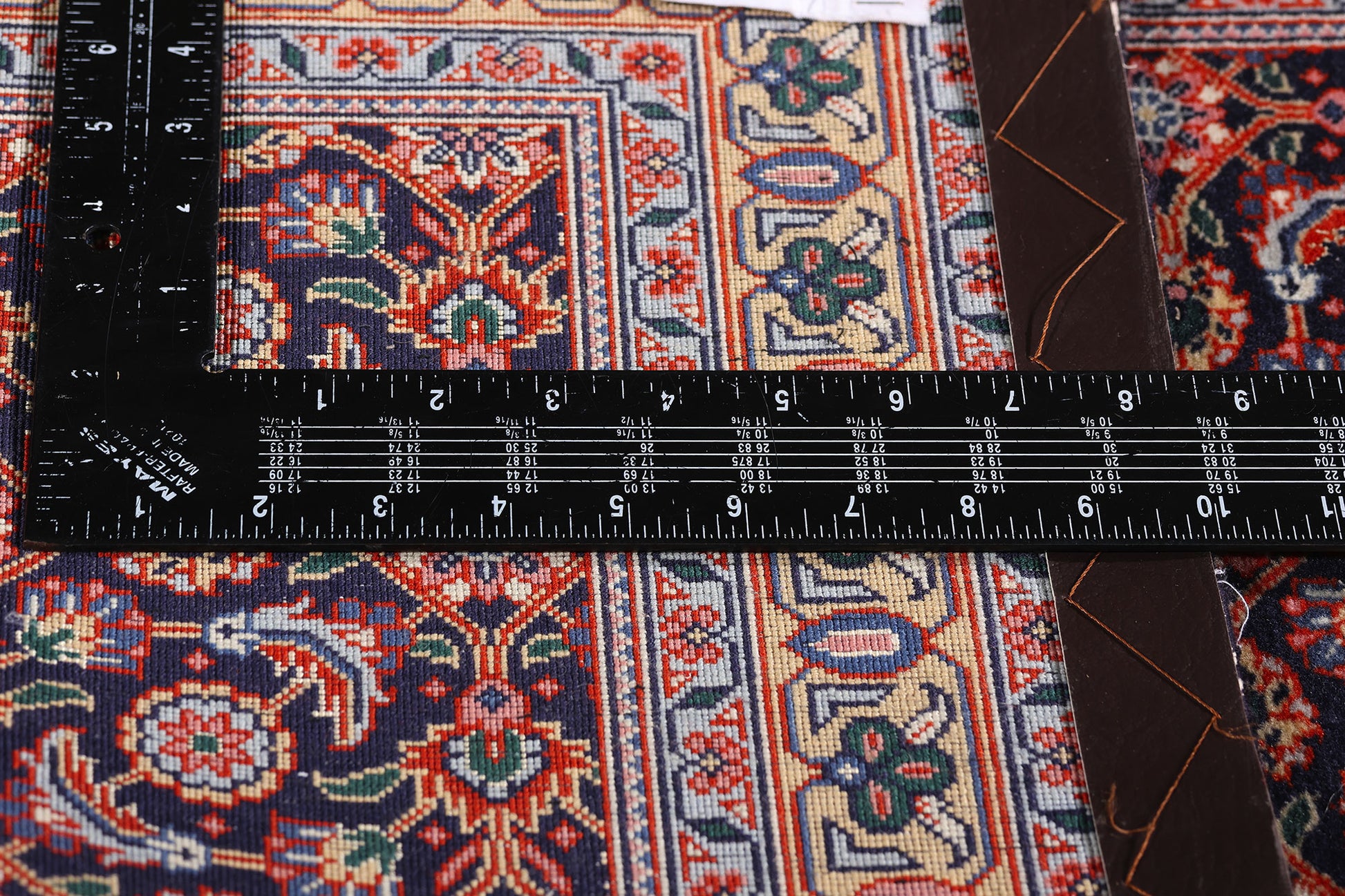3 x 10 Navy Blue Vintage Persian Bijar Rug Runner 79316