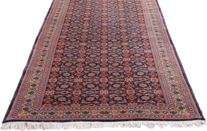 3 x 10 Navy Blue Vintage Persian Bijar Rug Runner 79316