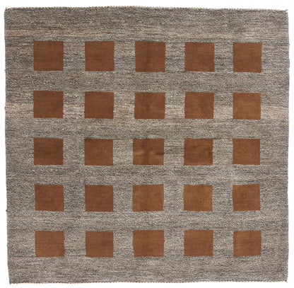 7 x 7 Vintage Square Persian Gabbeh Rug 79105
