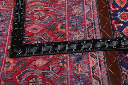 10 x 13 - Navy Blue Vintage Persian Hamadan Rug - 77149