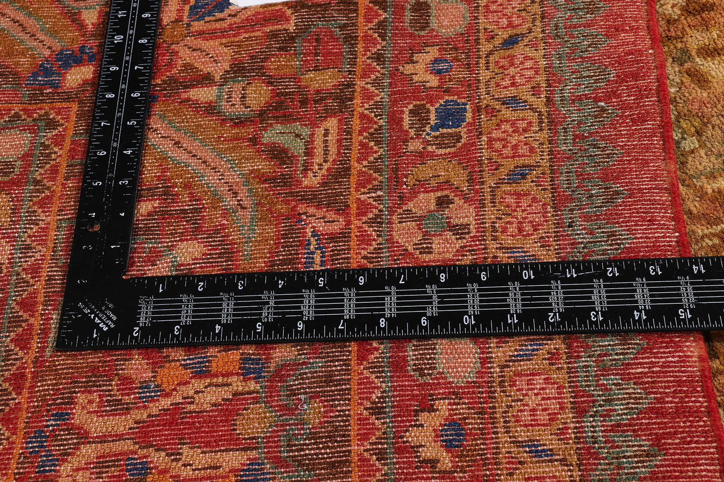 10 x 13 - Brown Vintage Persian Hamadan Rug - 75776