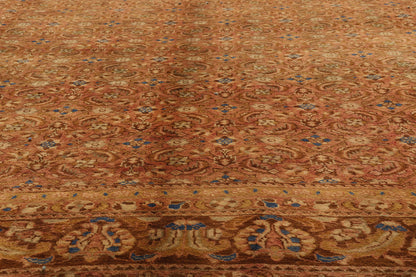 10 x 13 - Brown Vintage Persian Hamadan Rug - 75776