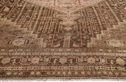 10 x 15 Brown Vintage Persian Malayer Hamadan Rug 61401