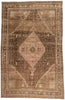 10 x 15 Brown Vintage Persian Malayer Hamadan Rug 61401
