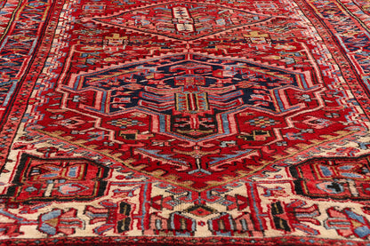 4 x 14 Red Vintage Persian Heriz Rug Runner 61507