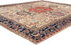 8 x 10 Ivory Vintage Persian Heriz Rug 61510