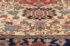 8 x 10 Ivory Vintage Persian Heriz Rug 61510